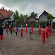 Suasana latihan beladiri tapak suci